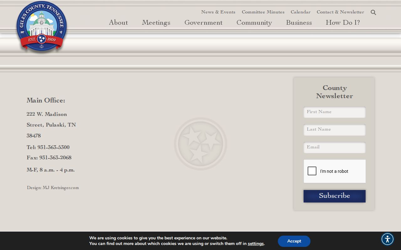 Giles County court schedule official courts landing page